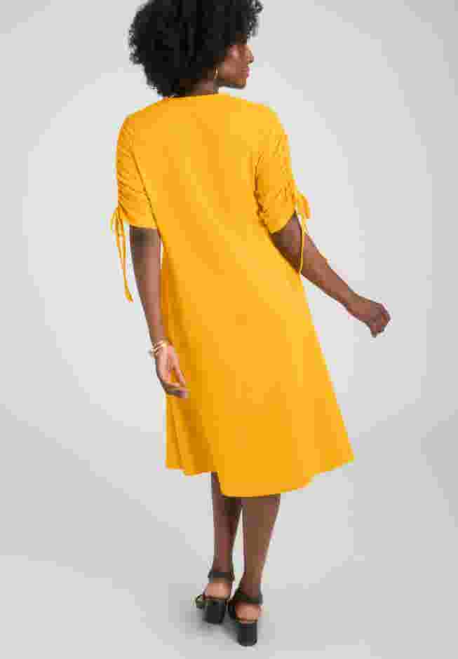 Tie Sleeve Midi Dress image number 1