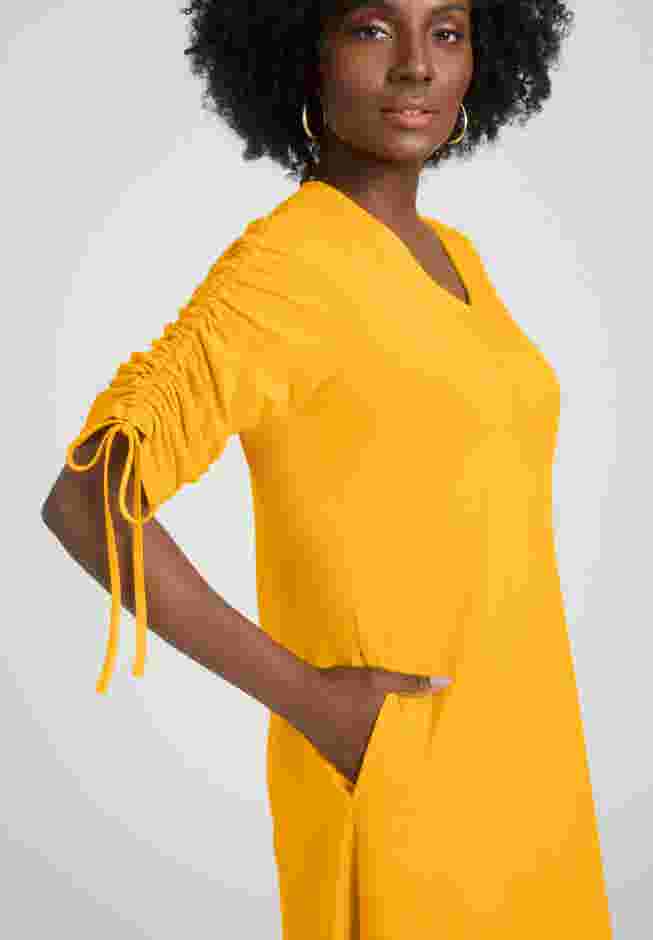 Tie Sleeve Midi Dress image number 3