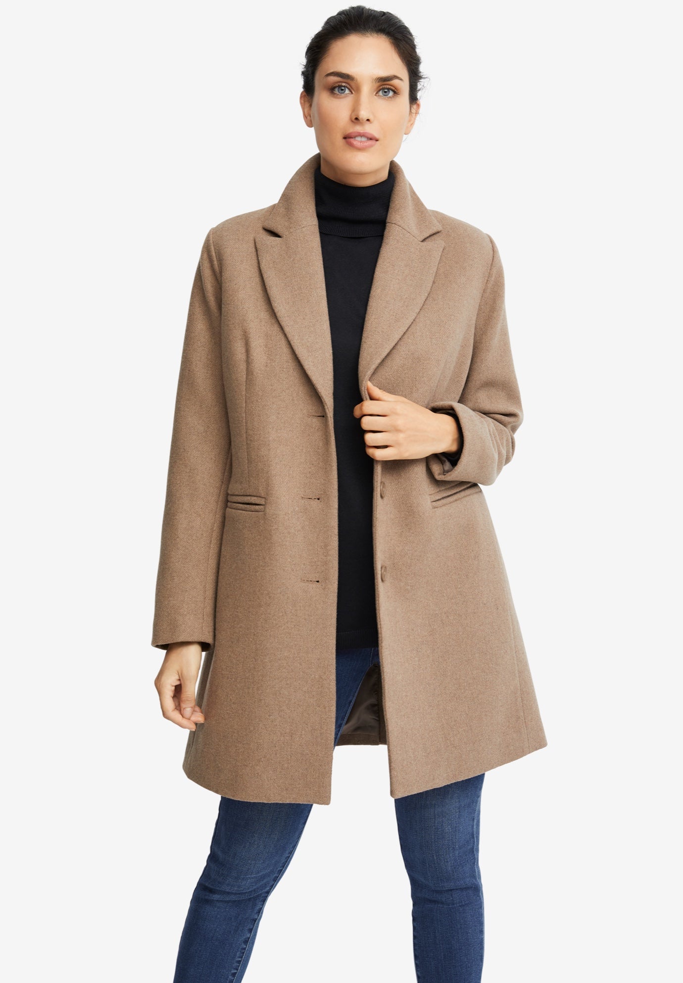 Classic Wool-Blend Coat image number 0