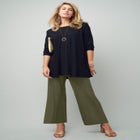 Everyday Stretch Knit Wide Leg Pant image number null
