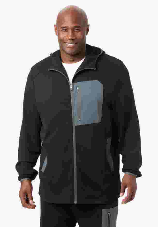 Performance Grid Zip-up Hoodie image number 0