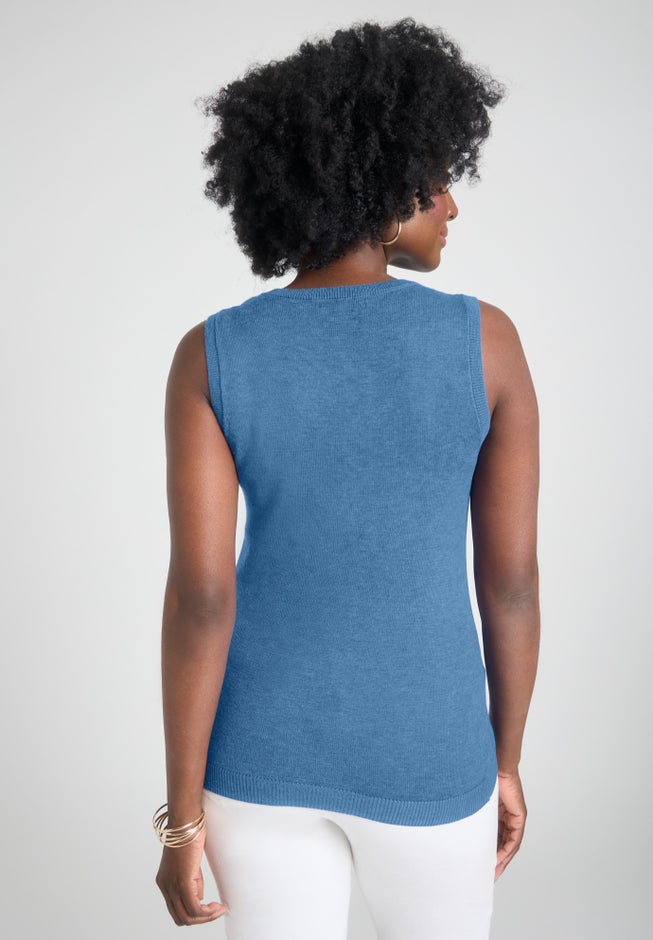 Sleeveless Cashmere Shell image number 1