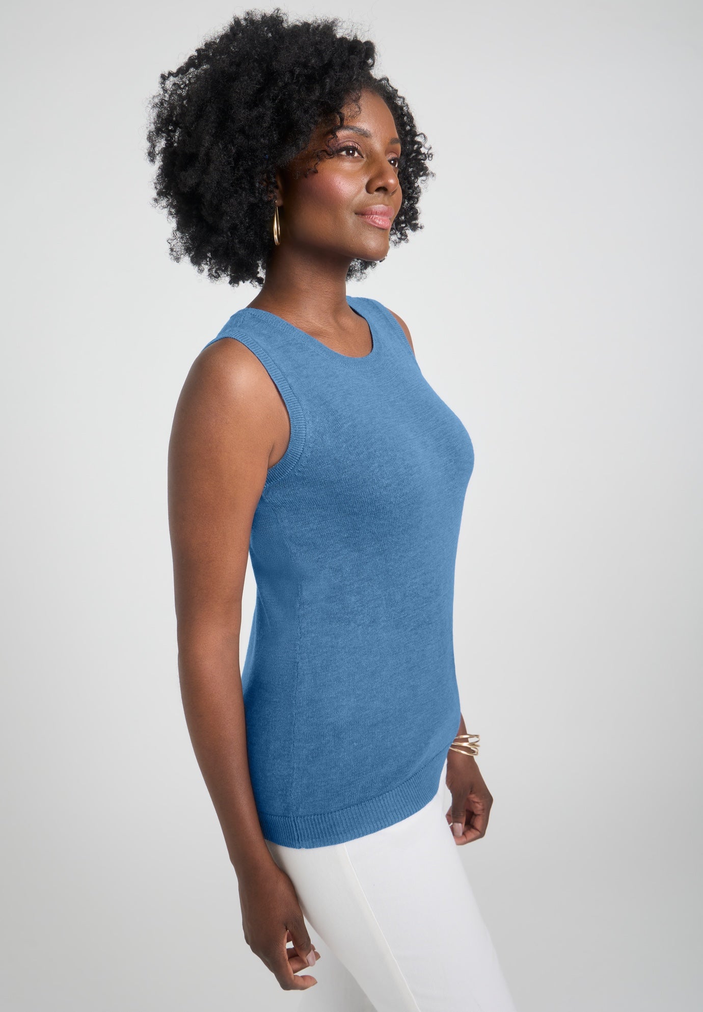 Sleeveless Cashmere Shell image number 2