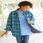 Fleece Flannel Snap-Front Shirt image number null
