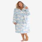 Dreams & Co® Plush Hooded Wrap Robe image number null