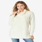 Eyelash Cowl Neck Sweater image number null