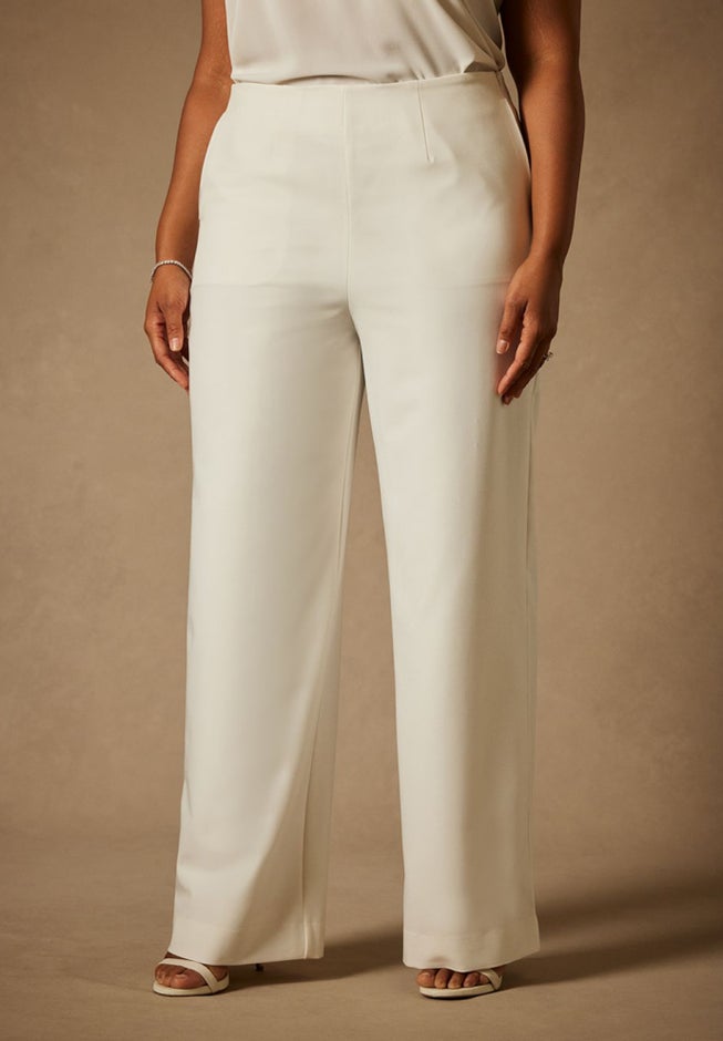 Bridal by ELOQUII High Waist Straight Leg Pant image number 1