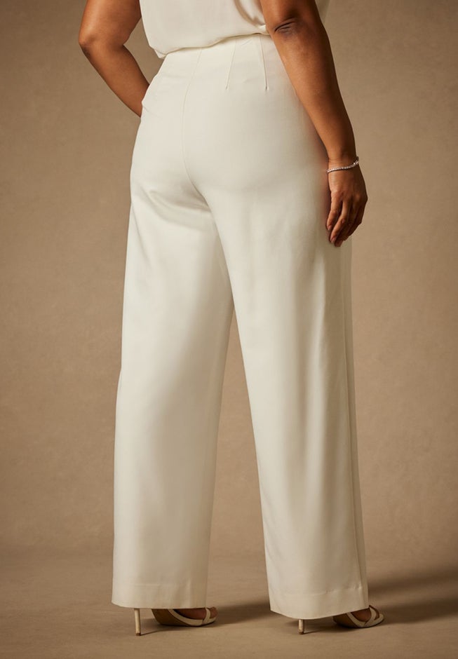 Bridal by ELOQUII High Waist Straight Leg Pant image number 2