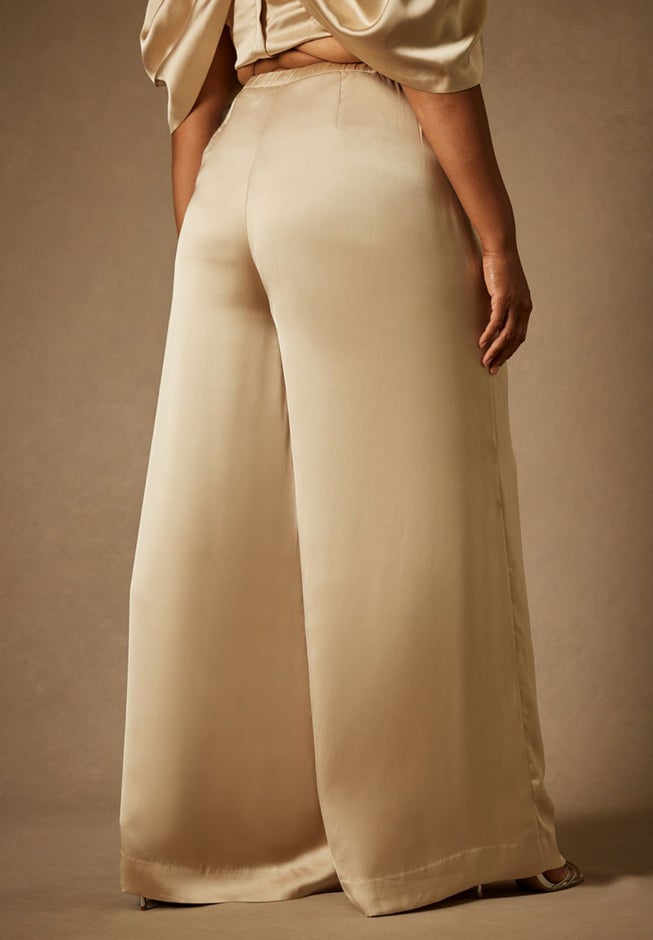Bridal by ELOQUII Wide Leg Trouser image number null