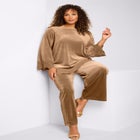 Wide Leg Velour Pant image number null