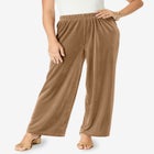 Wide Leg Velour Pant image number null