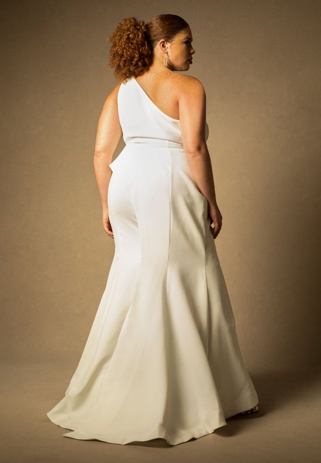 Bridal by ELOQUII Tulle Gown with Slit image number 2