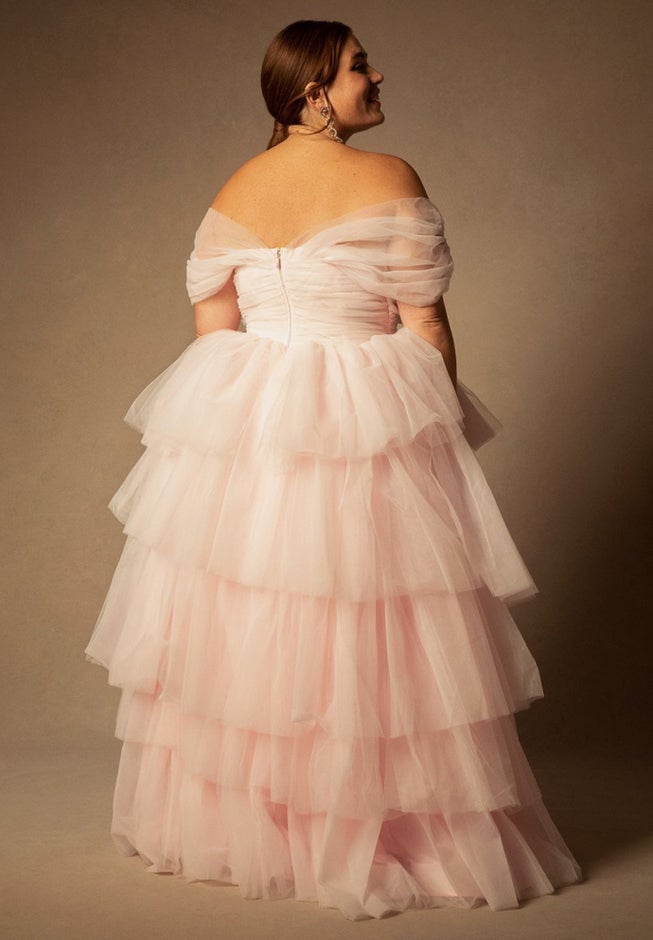 Bridal by ELOQUII Mixed Tulle Gown image number 2