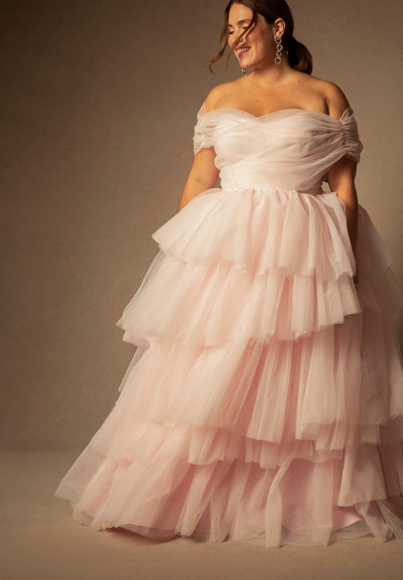 Bridal by ELOQUII Mixed Tulle Gown image number 0