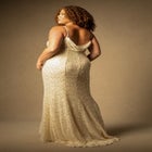 Bridal by ELOQUII Draped Sequin Gown image number null