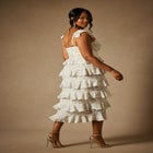 Bridal by ELOQUII Corseted Tiered Dress image number null