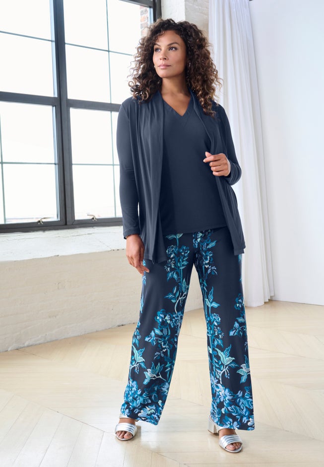 Ultrasmooth® Fabric Long Sleeve Cardigan image number 3