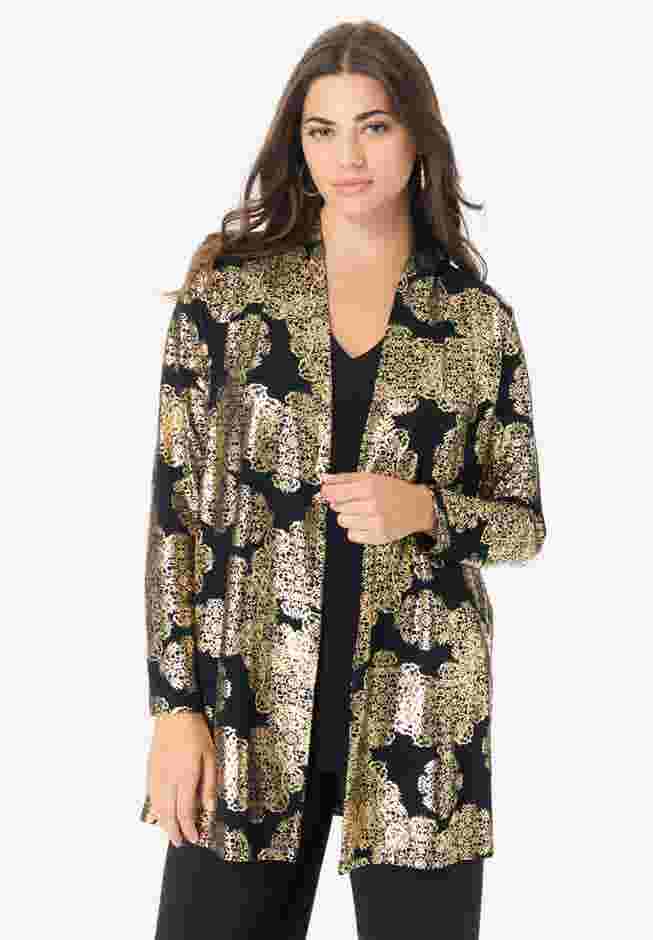 Ultrasmooth® Fabric Long Sleeve Cardigan image number 0