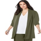 Ultrasmooth&reg; Fabric Long Sleeve Cardigan image number null