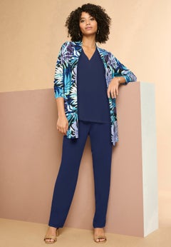 Ultrasmooth&reg; Fabric Long Sleeve Cardigan