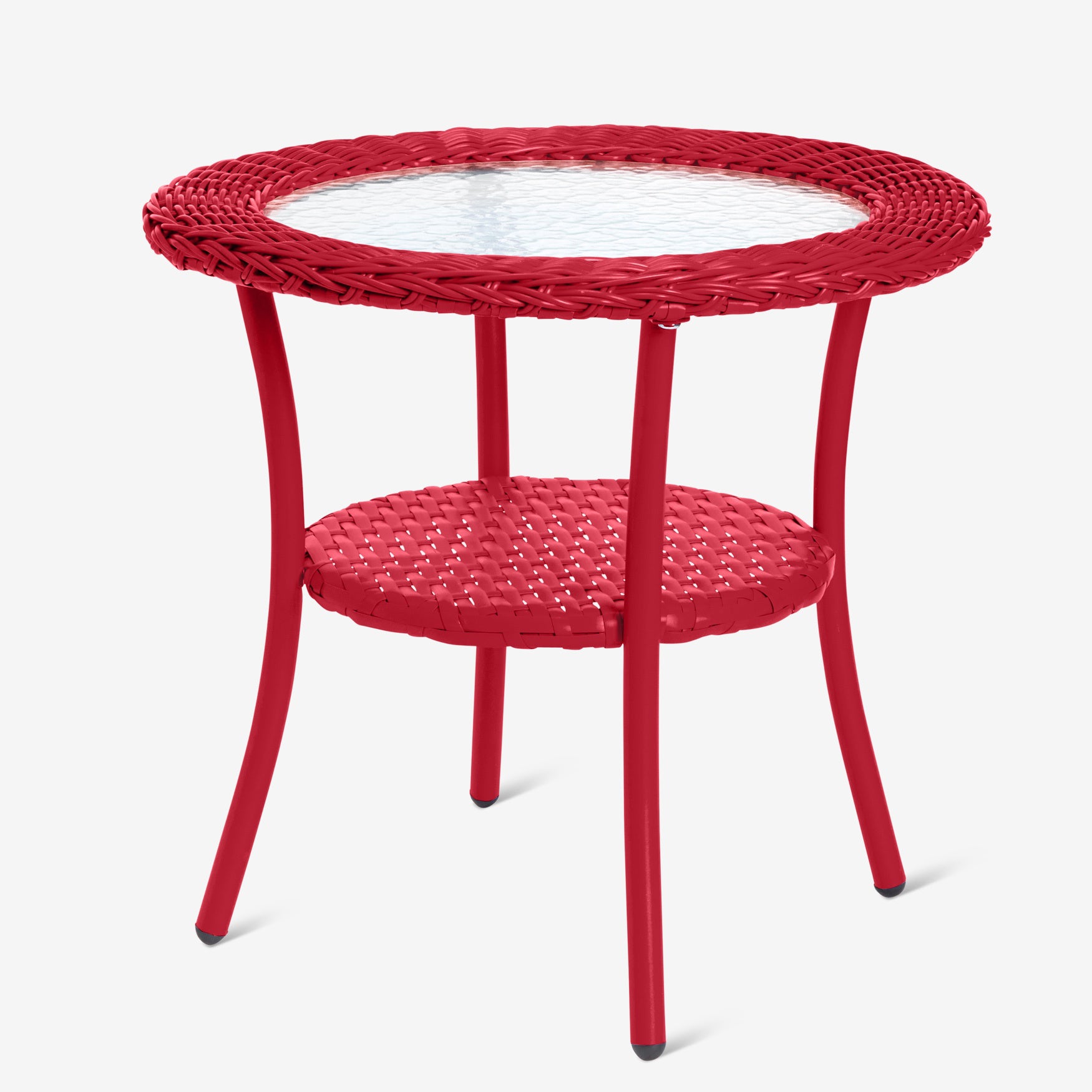 Roma All-Weather Wicker Side Table image number 0