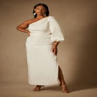 Bridal by ELOQUII One Shoulder Cutout Gown image number null