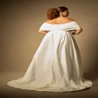Bridal by ELOQUII Twisted Off The Shoulder Gown image number null