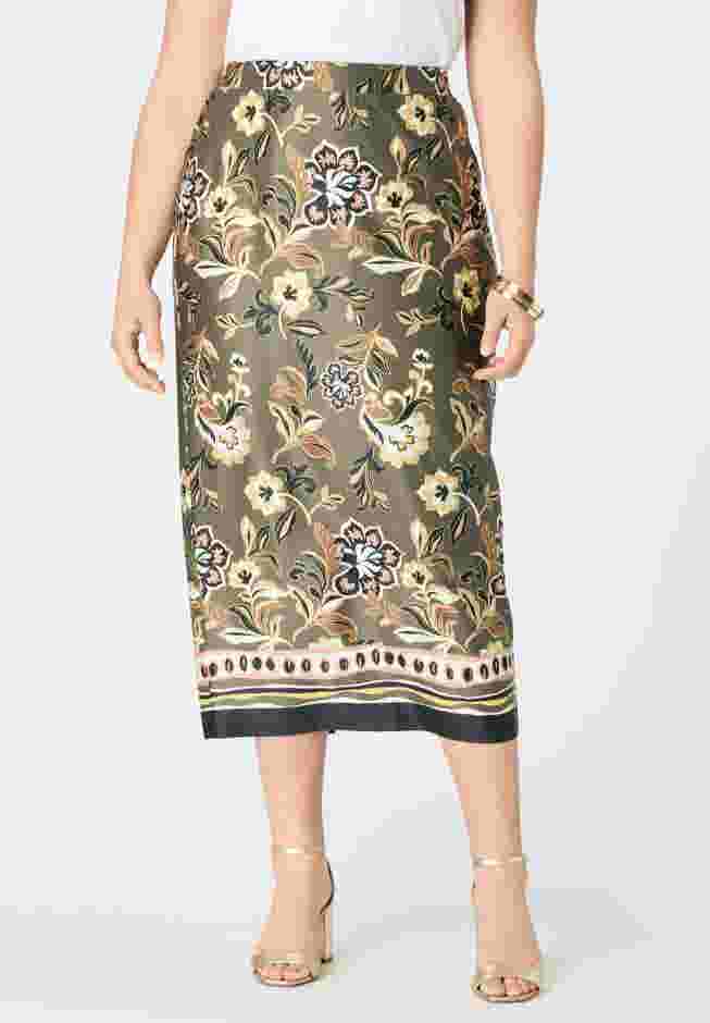 Ultrasmooth® Fabric Midi Skirt image number 0