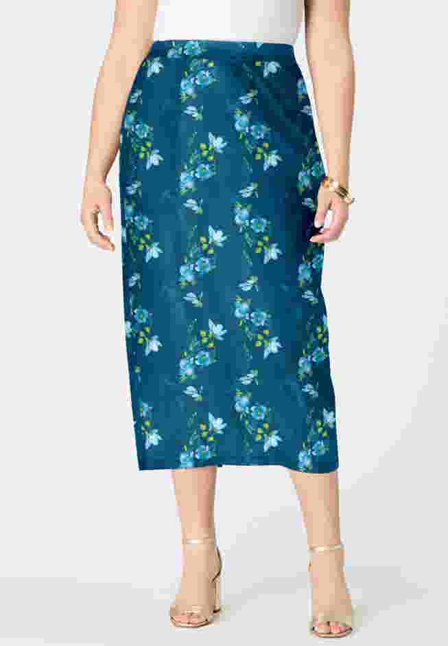 Ultrasmooth® Fabric Midi Skirt image number 0