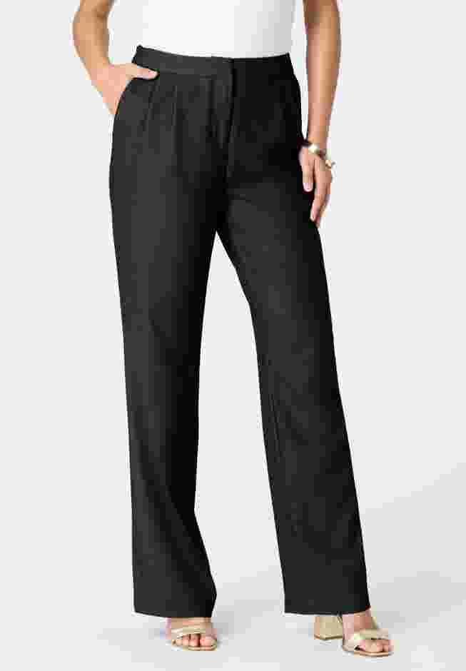 Plus Size Crepe Trouser Pant image number 0