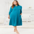 Only Necessities® Fleece Snap-Front Robe image number null
