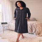 Only Necessities&reg; Fleece Snap-Front Robe image number 0
