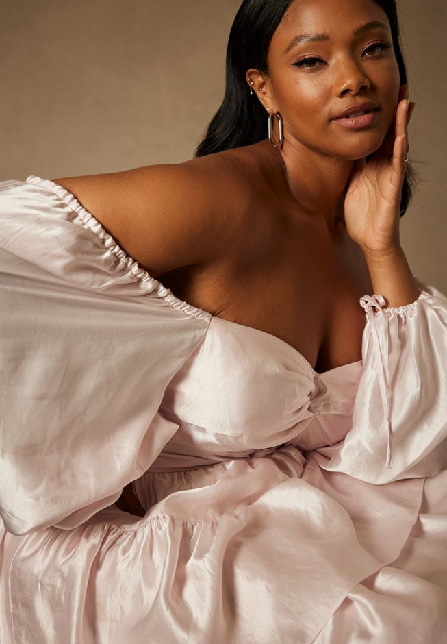 Bridal by ELOQUII Tiered Dress image number 1