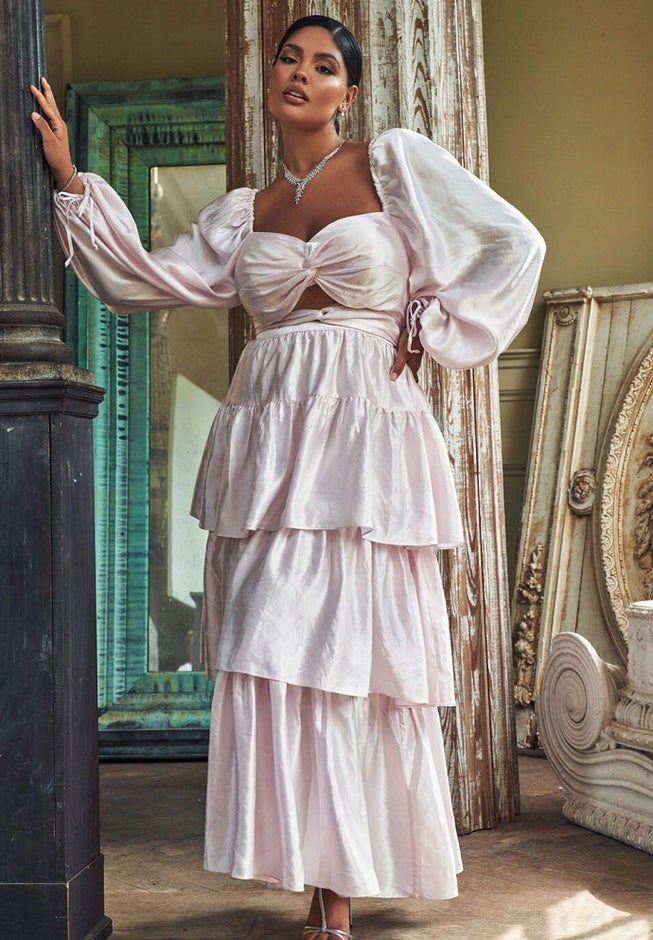 Bridal by ELOQUII Tiered Dress image number 3