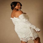 Bridal by ELOQUII Floral Mini Dress image number null