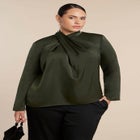 High Neck Drape Top image number null