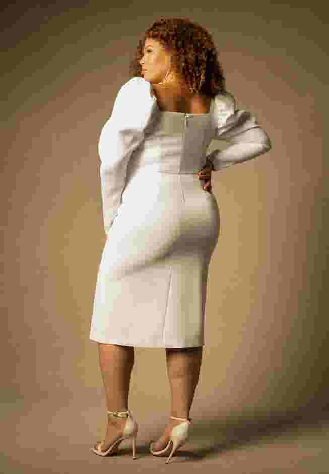 Bridal by ELOQUII Dramatic Sleeve Dress image number 2