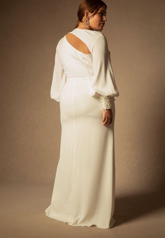 Bridal by ELOQUII Pearl Cuff Gown image number null