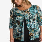 Crew Neck Double Layered Tunic image number null