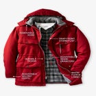 Fleece-Lined Parka with Detachable Hood and 6 Pockets image number null