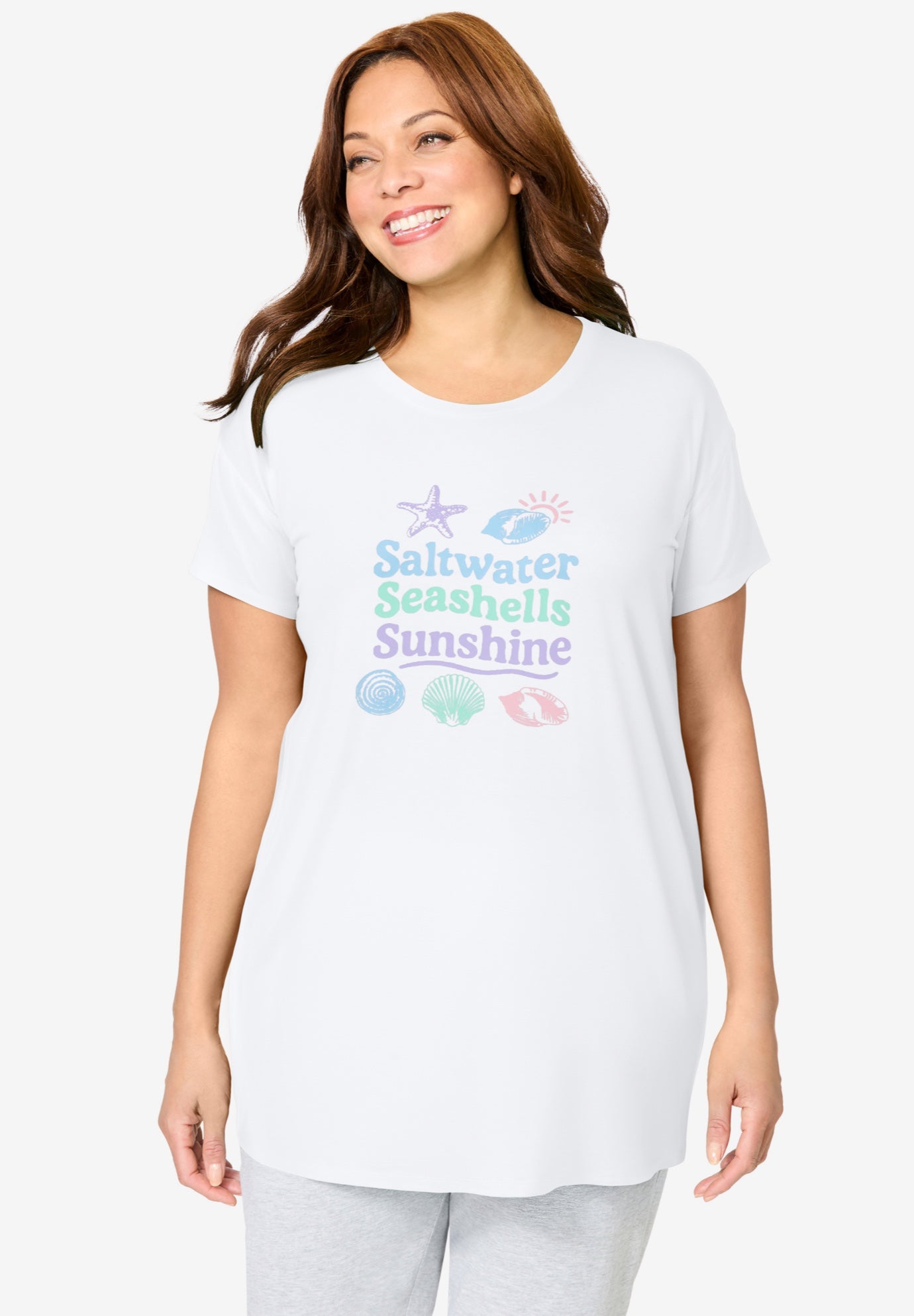 Soft PJ Tunic Tee image number 0