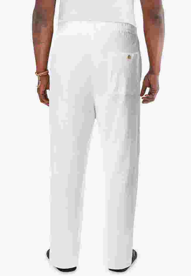 Elastic Waist Gauze Cotton Pants image number 2