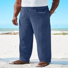 Elastic Waist Gauze Cotton Pants image number null