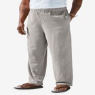 Elastic Waist Gauze Cotton Pants image number 1
