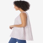 Button-Front Linen Tank image number null