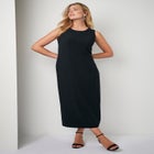 Stretch Crepe Maxi Jacket Dress image number 1