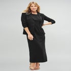 Stretch Crepe Maxi Jacket Dress image number 0