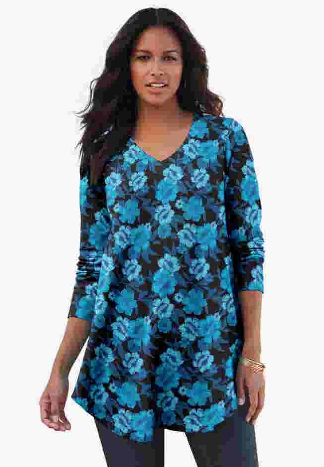 V Neck Thermal Swing Tunic image number 0