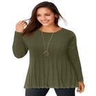 Chevron Fit & Flare Sweater image number null