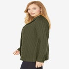 Cable Blazer Sweater image number null